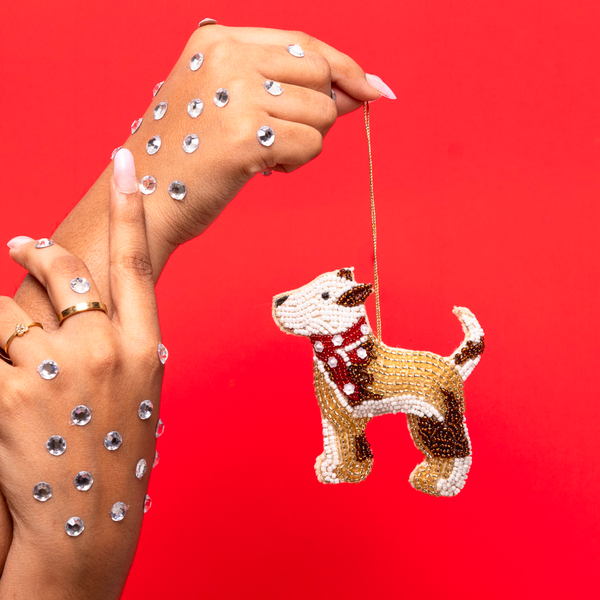 Furry Tales Rowdy Off to Party Indie Dog Handcrafted Charm
