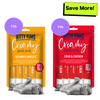 Kitty Yums Salmon & Skipjack and Crab & Chicken Creamy Cat Treats Combo Cats-Treats & Others Kitty Yums 75g+75g
