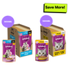 Whiskas Tuna in Jelly Kitten and Chicken Gravy Adult Cat Wet Food Combo