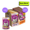 Whiskas Salmon in Gravy Meal and Chicken With Salmon Wakame Seaweed in Gravy Tasty Mix Adult Cat Wet Food Combo Cats-Wet Food Whiskas 14x80g + 14x70g