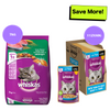 Whiskas Tuna in Jelly Meal Adult Cat Wet Food and Tuna Flavour Adult Cat Dry Food Combo Exclusive Combo Whiskas 112x80g + 7kg