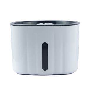 Trixie Water Drinking Fountain Flower for Dogs and Cats (White and Grey)