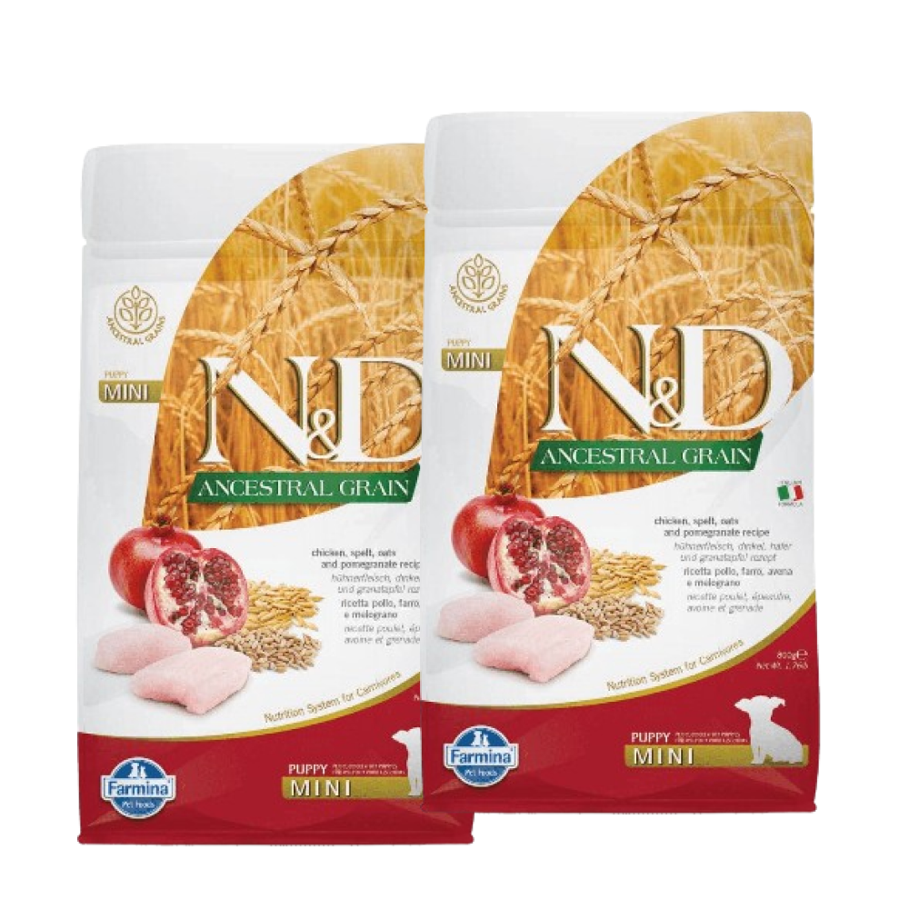 Farmina N&D Chicken & Pomegranate Ancestral Grain Puppy Mini Dog Dry Food