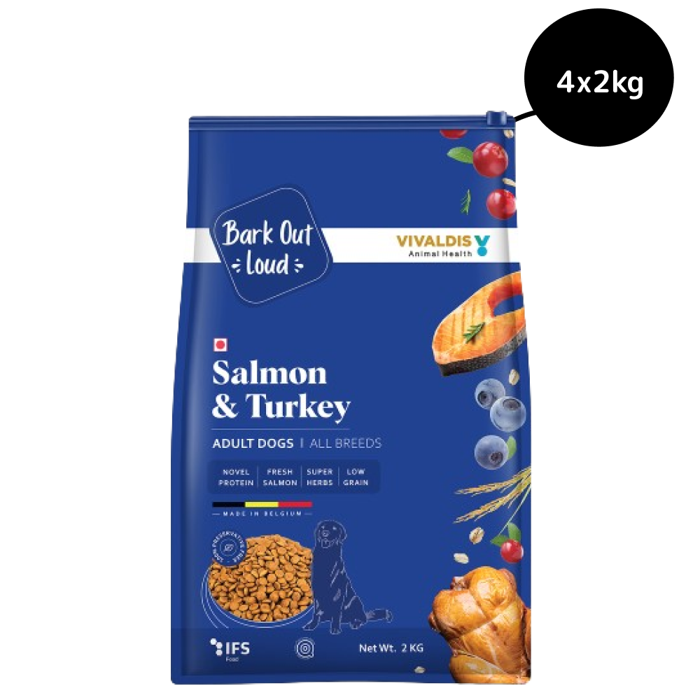 Bark Out Loud Salmon & Turkey Adult Dog Dry Food