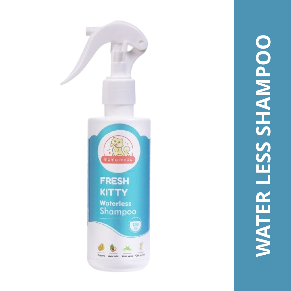 Mama Meow Fresh Kitty Waterless Shampoo for Cats