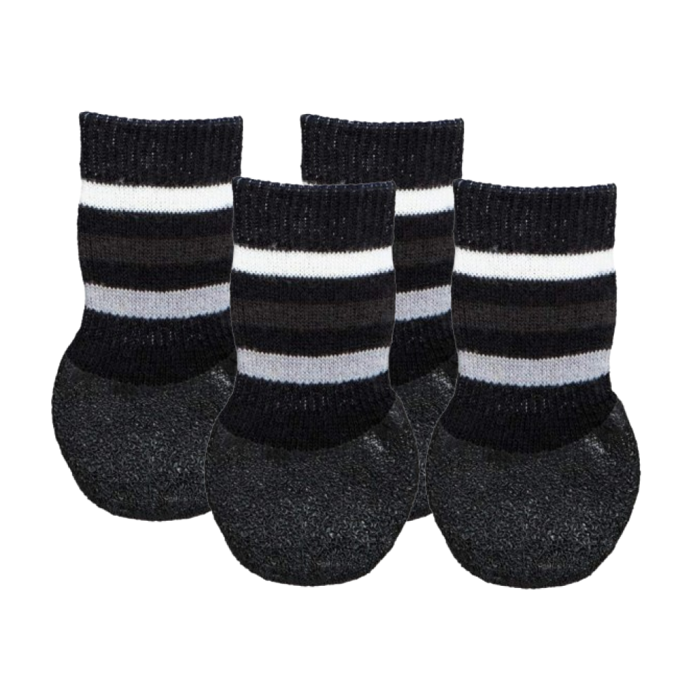 Trixie Non Slip with All Round Rubber Coated Socks for Dogs (Black, Set of 4) Dogs-Clothing & Accessories Trixie XL
