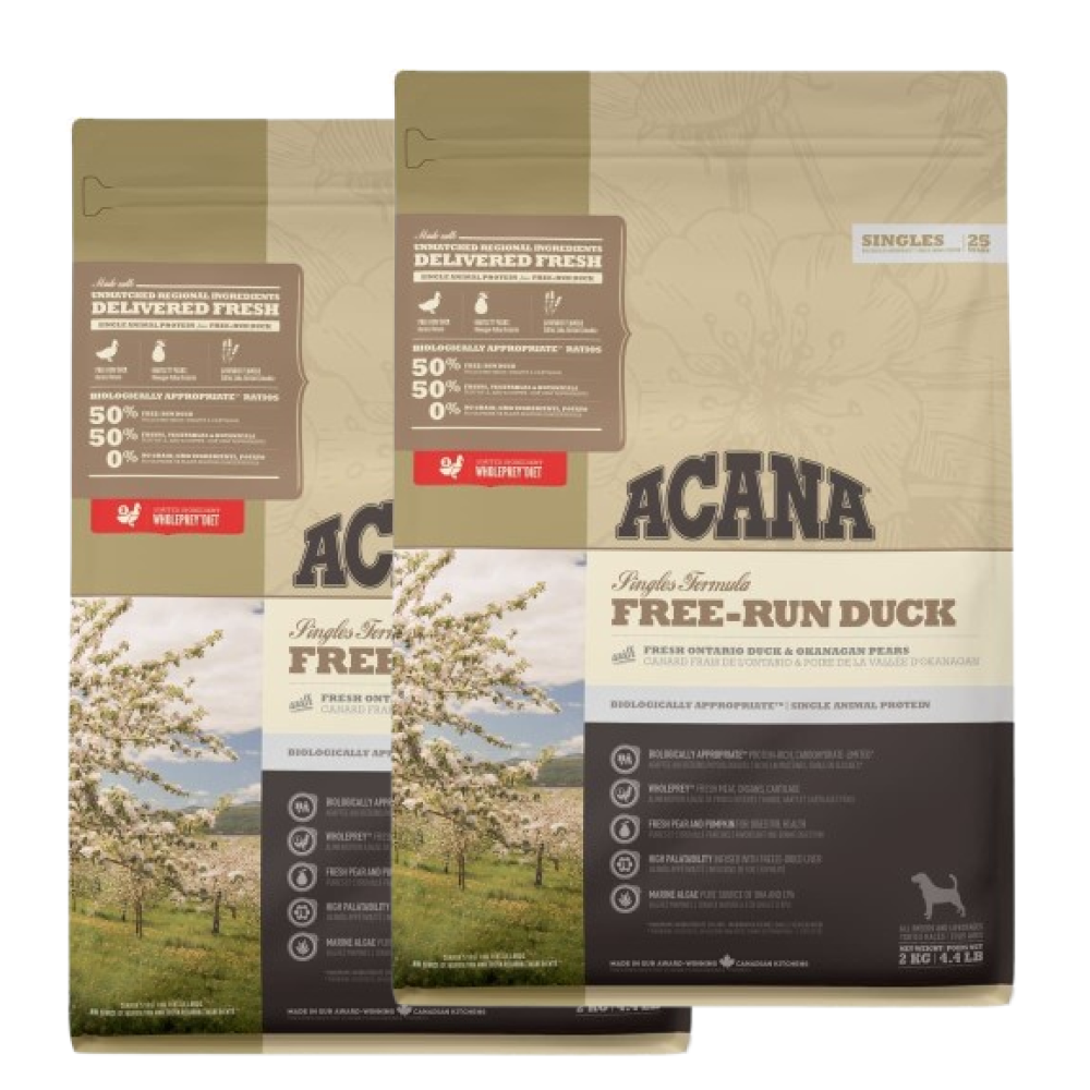 Acana Free Range Duck All Breeds Dog Dry Food