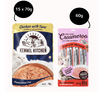 Kennel Kitchen Chicken with Tuna Shreds in Gravy Wet Food and Creameroo Crab with Mackerel Creamy Cat Treats Combo Exclusive Combo Kennel Kitchen 15x70g + 60g