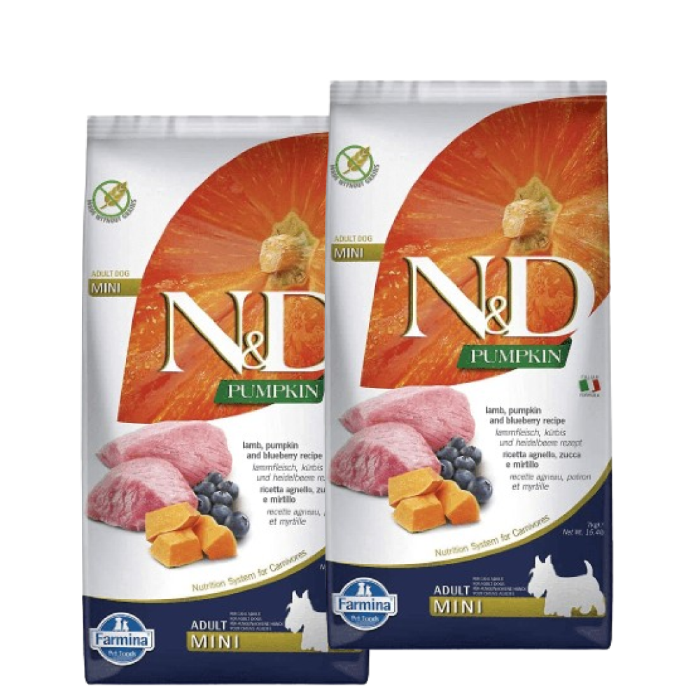 Farmina N&D Pumpkin Lamb & Blueberry Grain Free Adult Mini Dog Dry Food