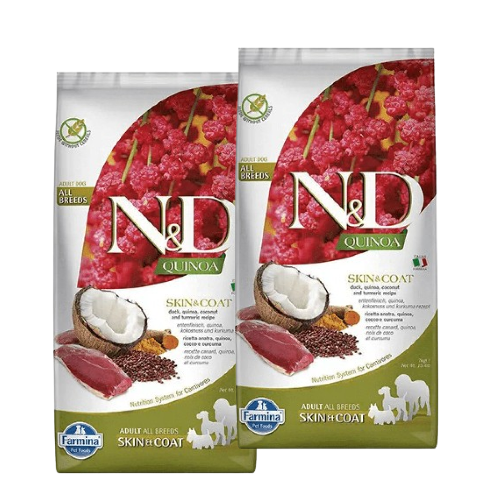 Farmina N&D Quinoa Duck Coconut & Turmeric Skin & Coat Grain Free All Breed Dog Dry Food