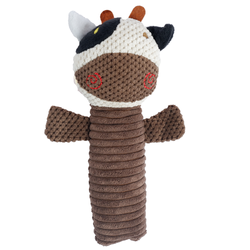 Pet Vogue Cow Shaped Plush Toy for Dogs