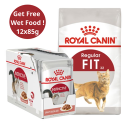 Royal Canin Fit 32 Adult Cat Dry Food (Get Free Wet Food)