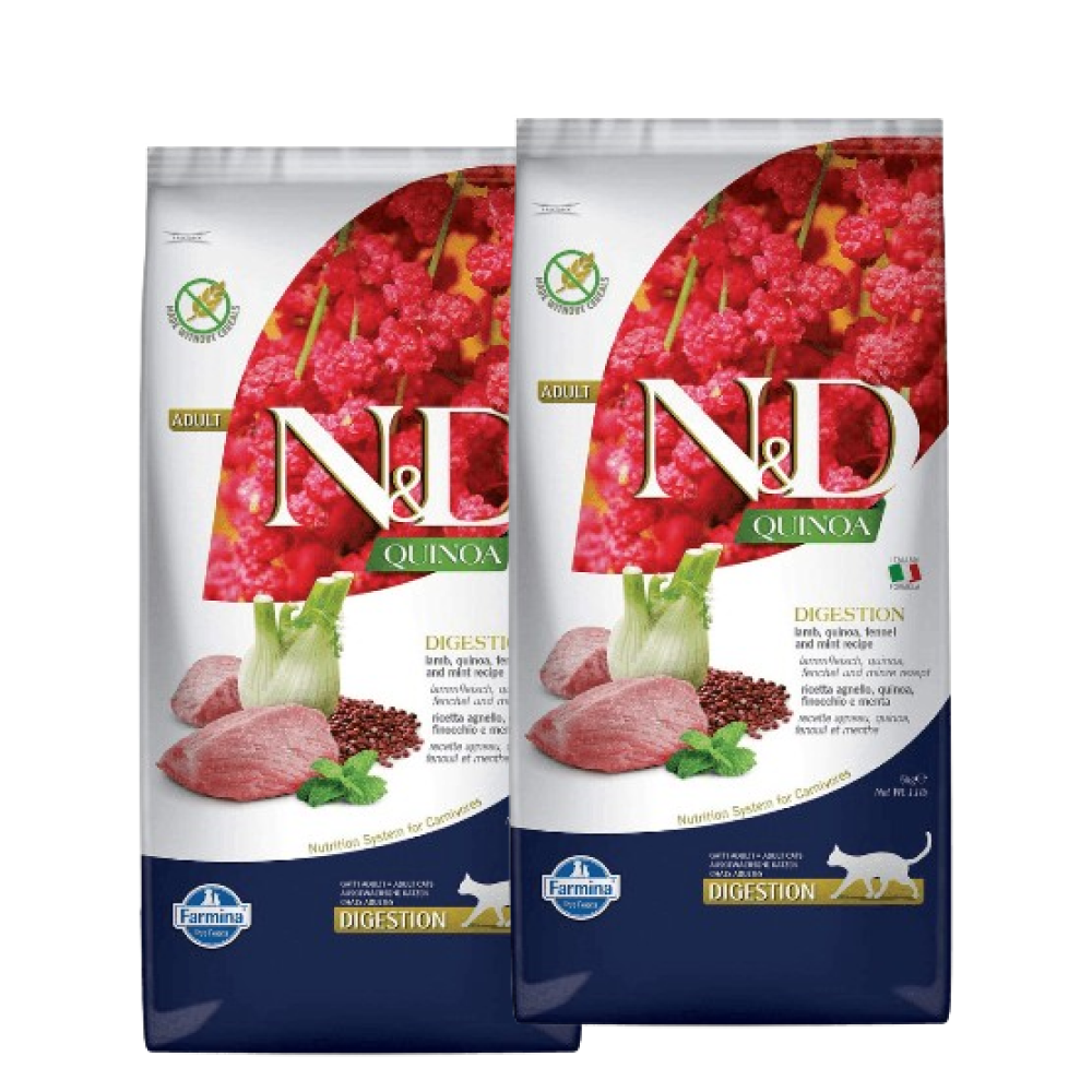 Farmina N&D Quinoa Lamb Mint & Fennel Grain Free Digestion Adult Dry Cat Food