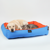 Skatrs Square Shaped Bed for Dogs & Cats (Orange & Blue) Both-Bedding, Mats & Travel Supplies Skatrs M: 84cm Length