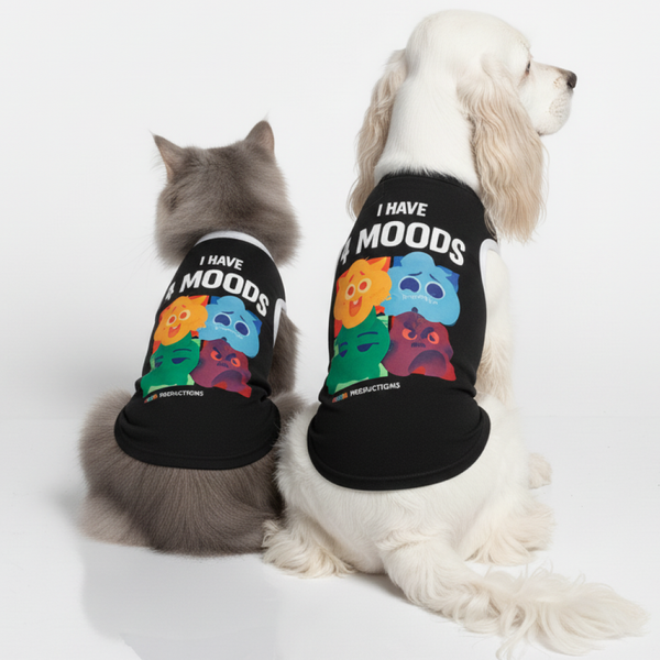 Skatrs Moody Cotton T shirt for Dogs and Cats
