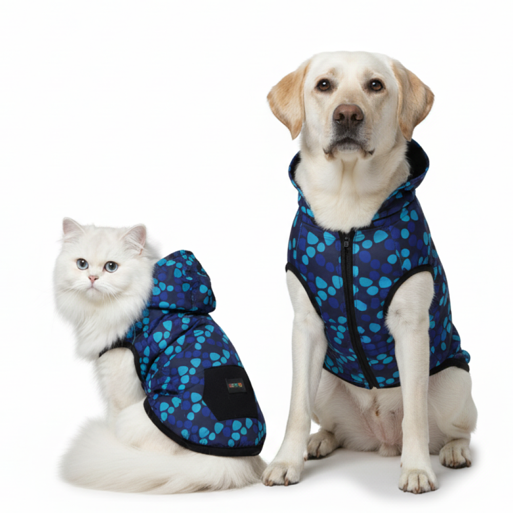 Skatrs Pebble Trio Breezy Vest for Cats & Dogs (Blue) Both-Clothing & Accessories Skatrs L:26.5 in Chest