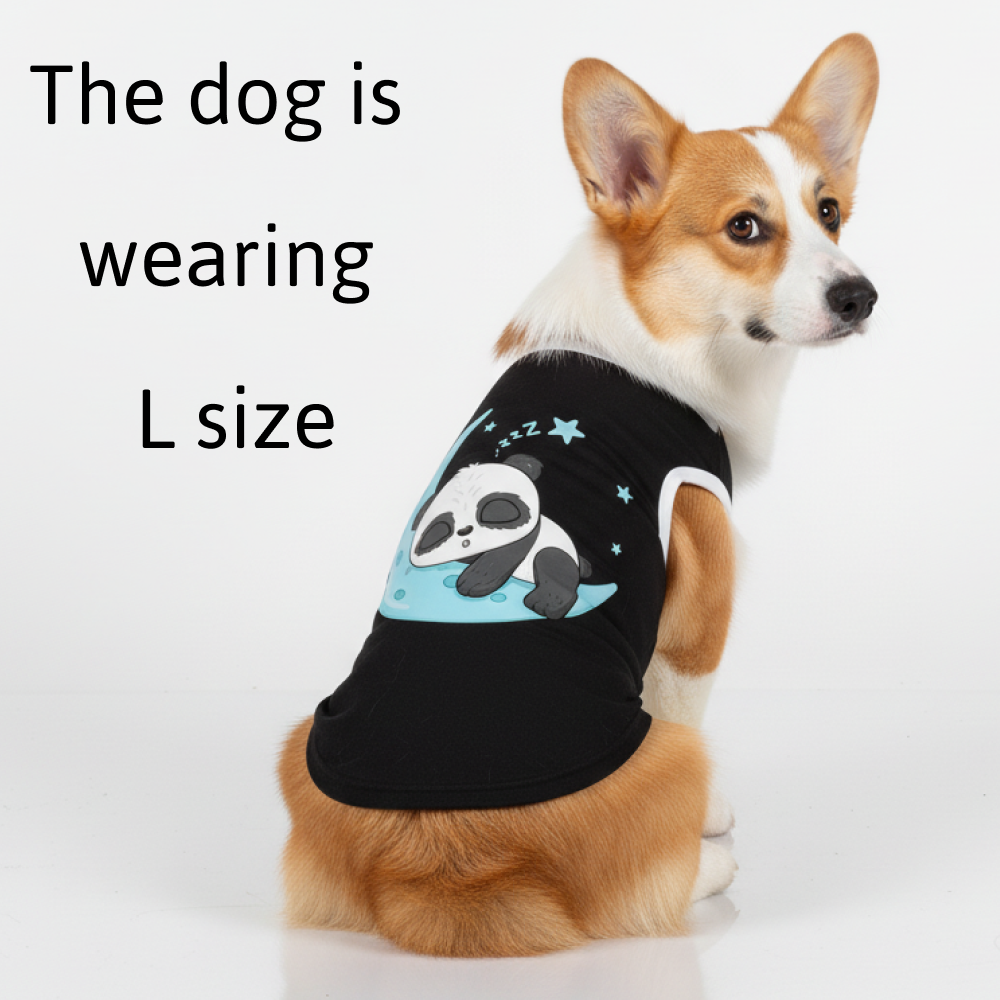 Skatrs Sleeping Panda Cotton T shirt for Dogs and Cats Both-Clothing & Accessories Skatrs