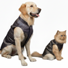 Skatrs Brocade Gold Printed Sherwani for Dogs and Cats (Blue) Both-Clothing & Accessories Skatrs