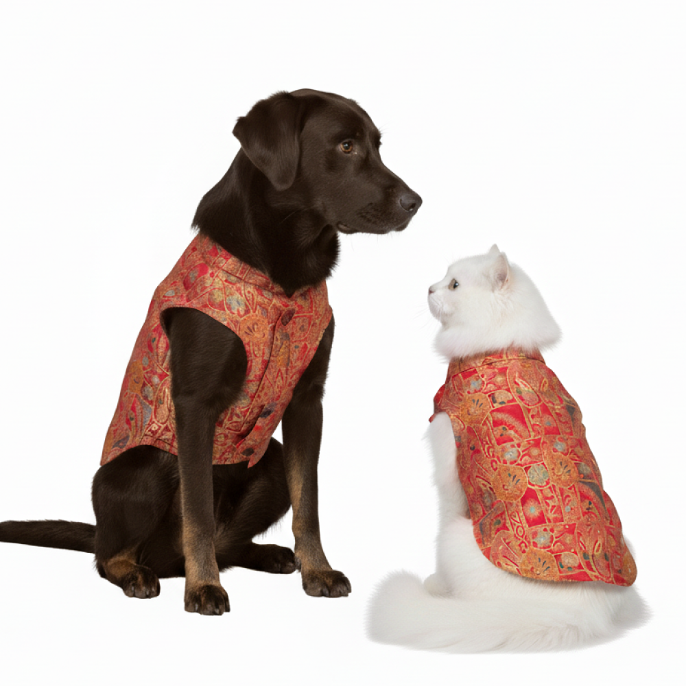 Skatrs Royale Sherwani for cats and dogs (Pink) Both-Clothing & Accessories Skatrs S