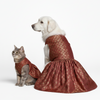 Skatrs Burgundy Regal Ensembl Festive Grace Lehenga for Dogs and Cats Both-Clothing & Accessories Skatrs S