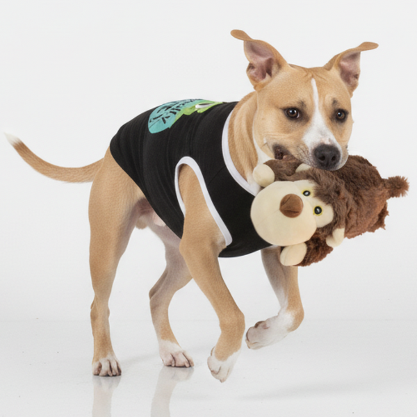 Skatrs Soft Bear Plush Snuggle Toy for Dogs
