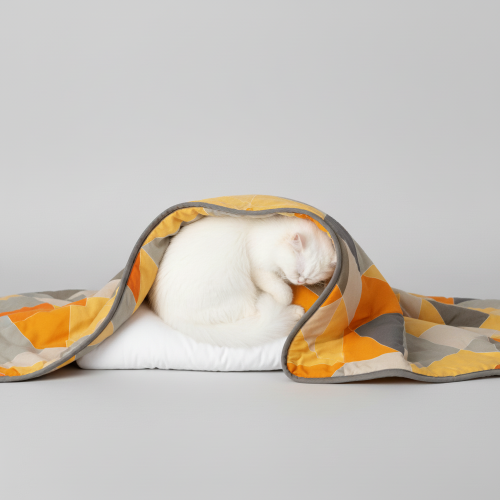 Skatrs Sunshine Snuggle Blanket for Dogs & Cats (Yellow) Both-Bedding, Mats & Travel Supplies Skatrs