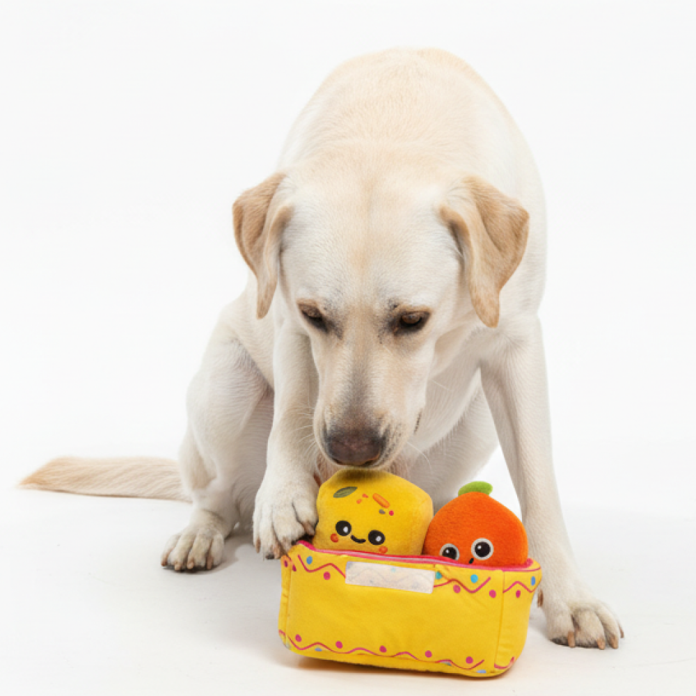 Skatrs Pawldiram Mithai Box Plush Toy for Dogs Both-Toys Skatrs