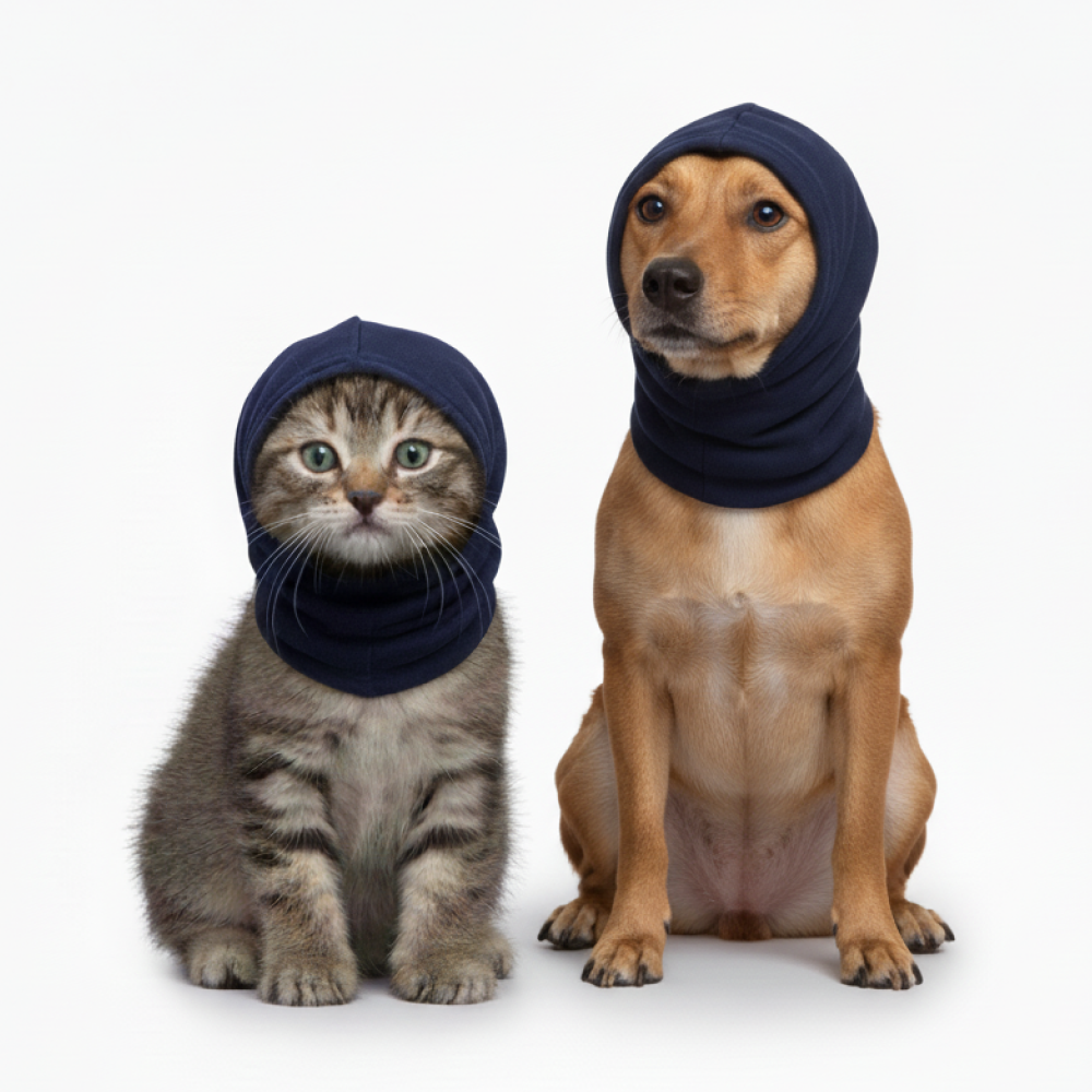 Skatrs Cold and Sound Protection Ear Muffs for Dogs and Cats (Blue) Both-Clothing & Accessories Skatrs