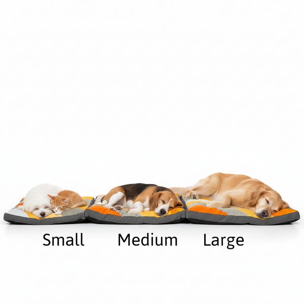 Skatrs Sunshine Snuggle Flat Bed for Dogs & Cats (Yellow)