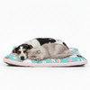 Skatrs Bunny Bloom Flat Bed for Dogs & Cats (Light Blue) Both-Bedding, Mats & Travel Supplies Skatrs L