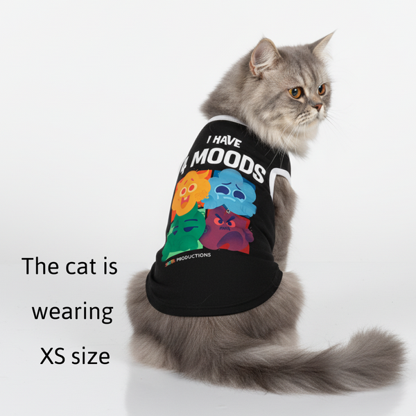 Skatrs Moody Cotton T shirt for Dogs and Cats