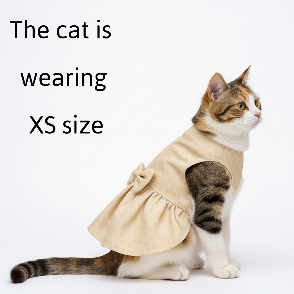 Skatrs Heritage Dress for Dogs and Cats (Off White) Both-Clothing & Accessories Skatrs