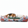 Skatrs Flower Meadow Bed for Dogs & Cats (Orange/Green) Both-Bedding, Mats & Travel Supplies Skatrs