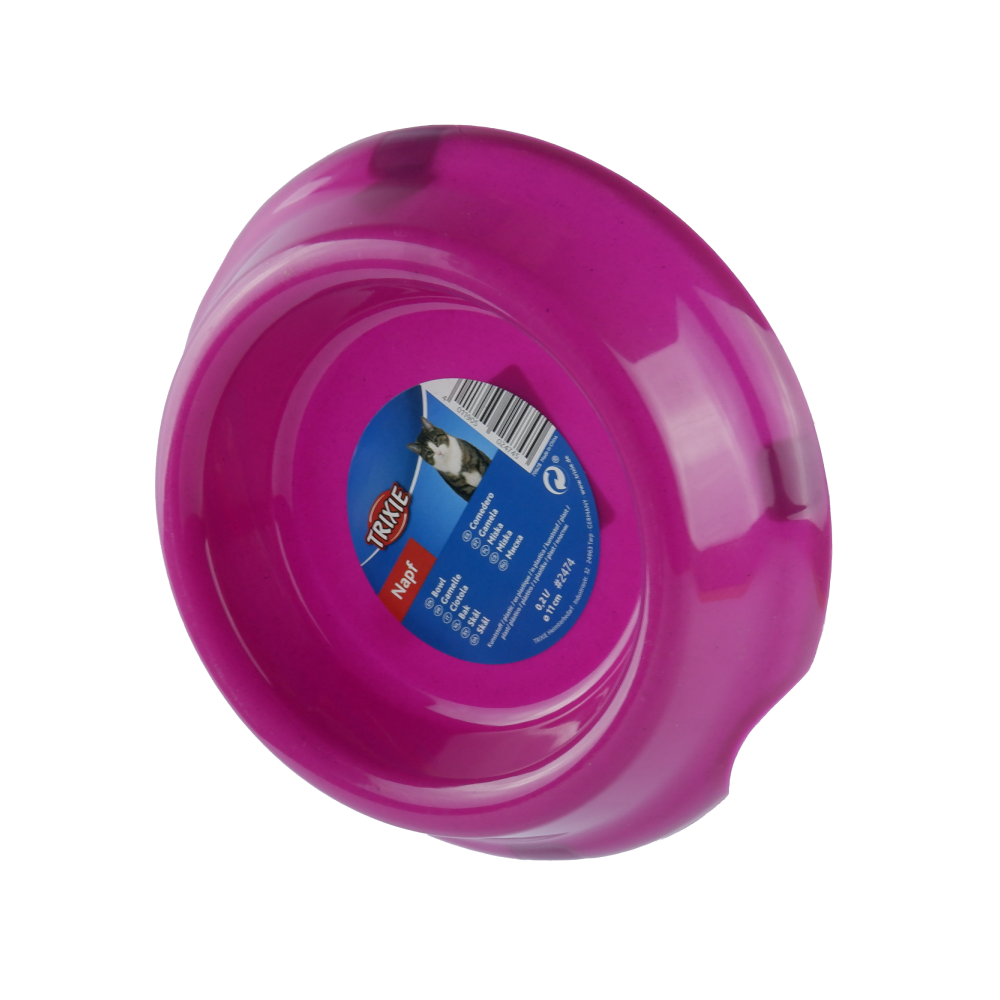 Trixie Non Slip Plastic Bowl for Cats (Purple)