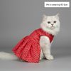Skatrs Festive Mirror Lehenga for Cats and Dogs (Red) Both-Clothing & Accessories Skatrs