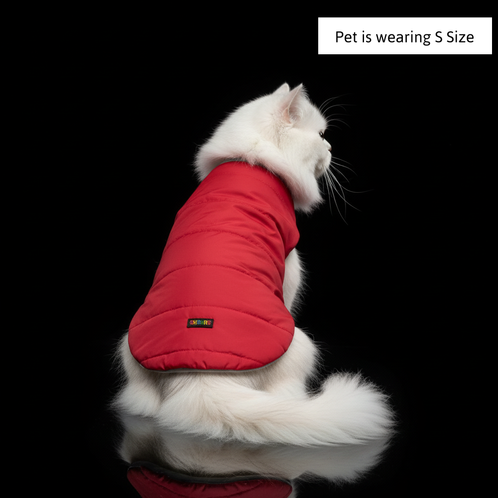 Skatrs Cherry Snuggle Puffer Reversible Jacket for Dogs and Cats Both-Clothing & Accessories Skatrs