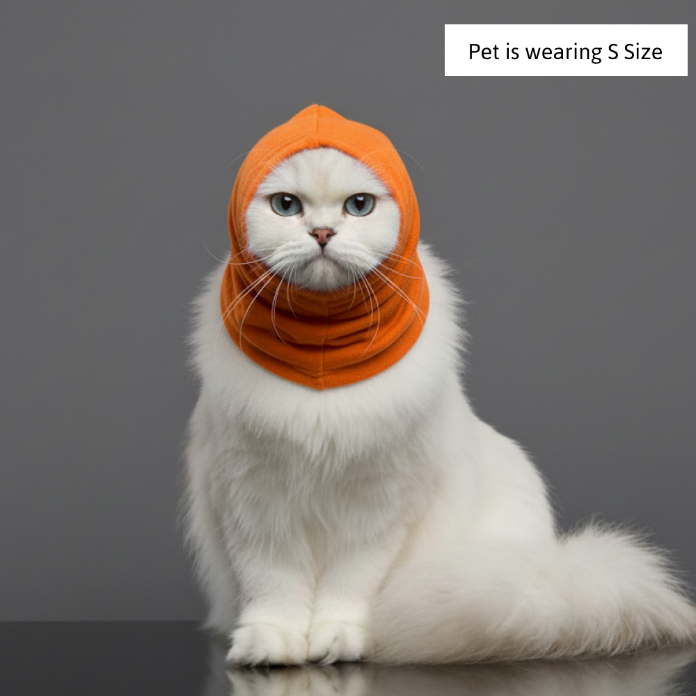 Skatrs Cold and Sound Protection Ear Muffs for Dogs and Cats (Orange) Both-Clothing & Accessories Skatrs