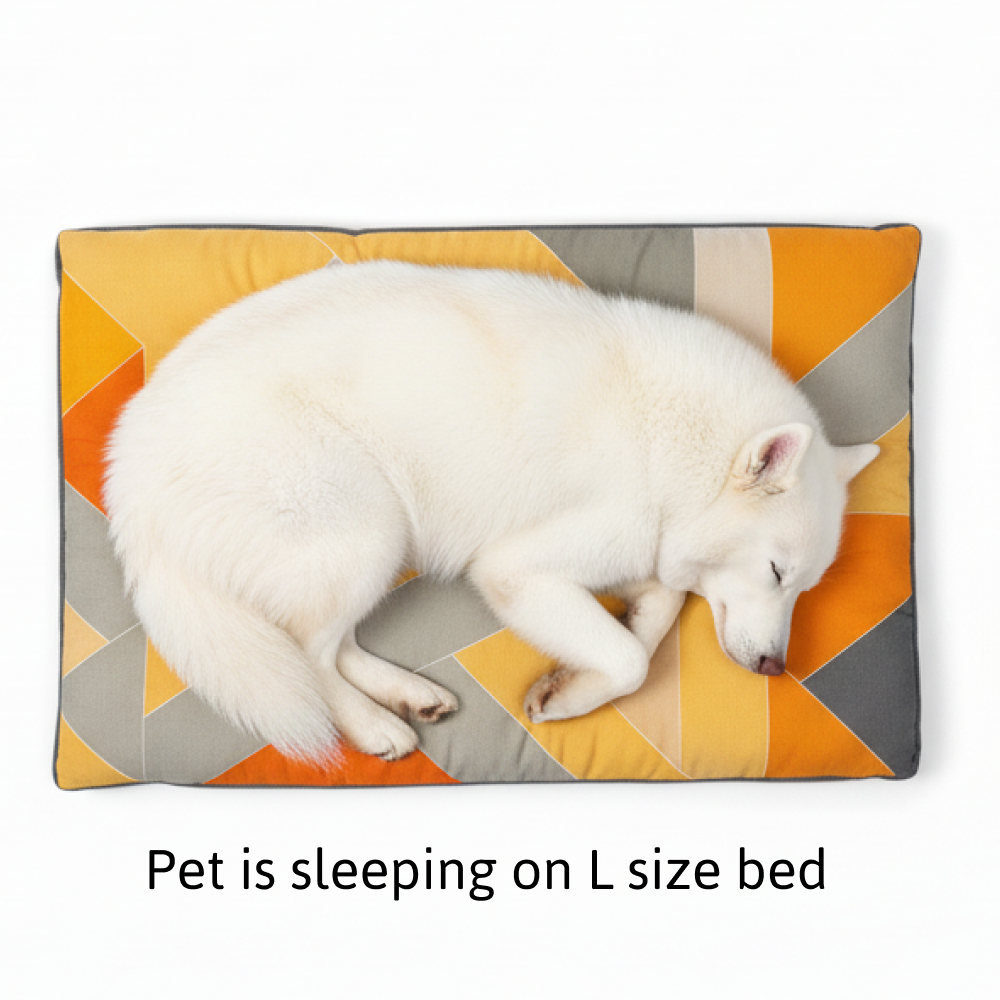Skatrs Sunshine Snuggle Flat Bed for Dogs & Cats (Yellow) Both-Bedding, Mats & Travel Supplies Skatrs
