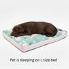 Skatrs Bunny Bloom Flat Bed for Dogs & Cats (Light Blue) Both-Bedding, Mats & Travel Supplies Skatrs