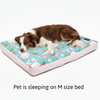 Skatrs Bunny Bloom Flat Bed for Dogs & Cats (Light Blue) Both-Bedding, Mats & Travel Supplies Skatrs
