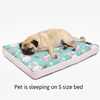 Skatrs Bunny Bloom Flat Bed for Dogs & Cats (Light Blue) Both-Bedding, Mats & Travel Supplies Skatrs