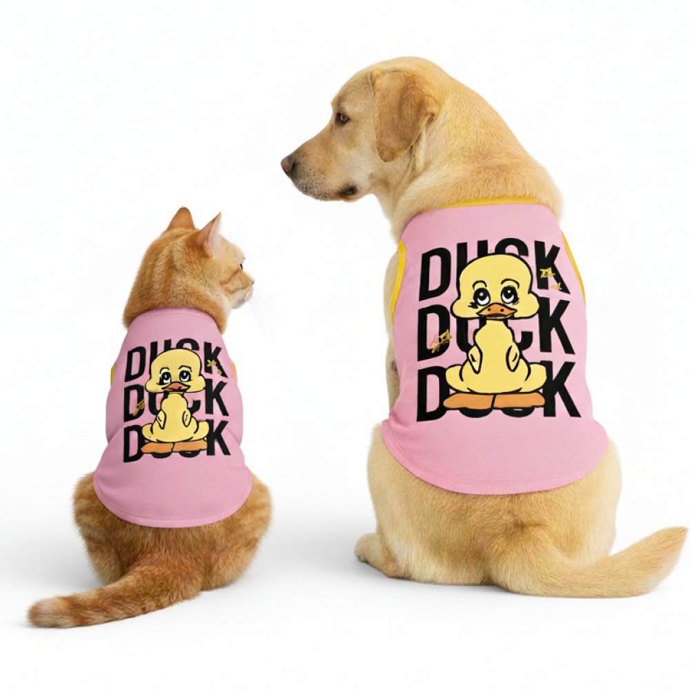 Skatrs Duck Duck Duck Cotton T shirt for Dogs and Cats Both-Clothing & Accessories Skatrs XL