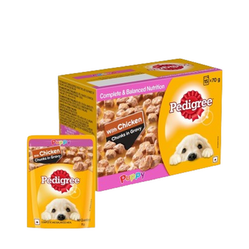 Pedigree Chicken & Liver Chunks in Gravy Puppy Wet Dog Food