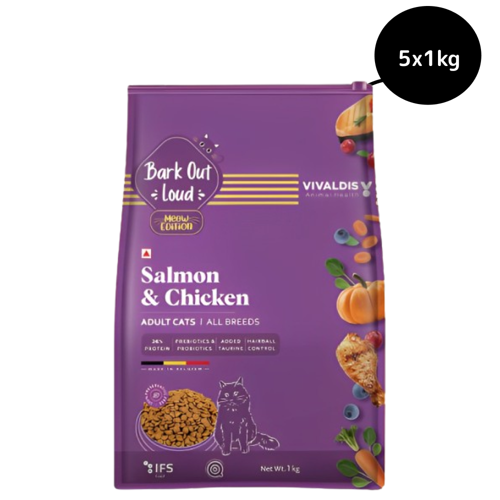 Bark Out Loud Salmon and Chicken Adult Cat Dry Food