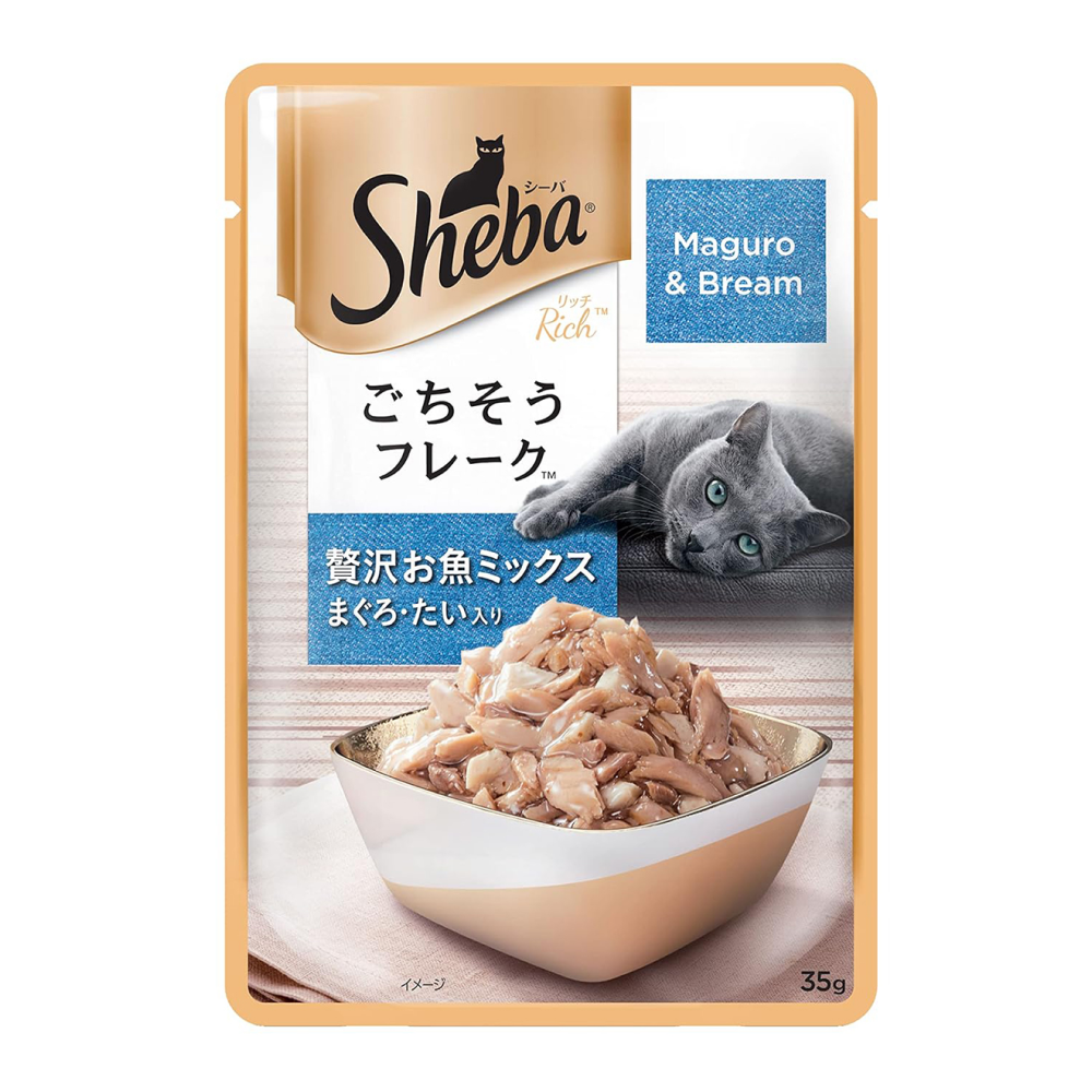 Sheba Maguro & Bream Fish Mix Premium Cat Wet Food