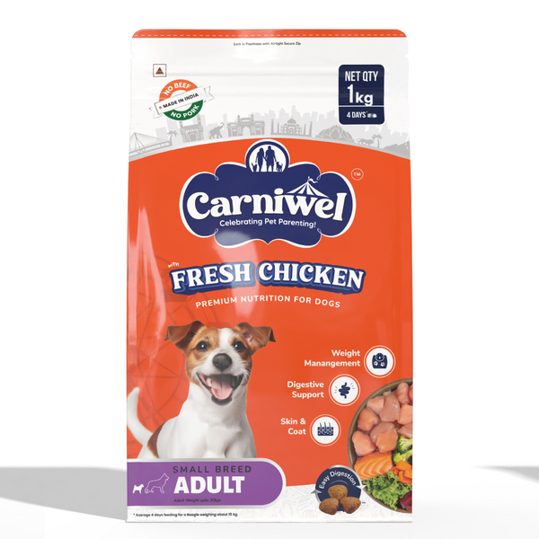 Carniwel Fresh Chicken Kibble Small Breed Adult Dog Dry Food (Limited Stocks)