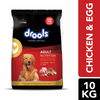 Drools Chicken and Egg Adult Dog Dry Food Dogs- Dry Food Drools 10kg+1kg(Free Inside)