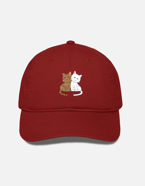 EverythingBoho Two Cats BaseBall Cap