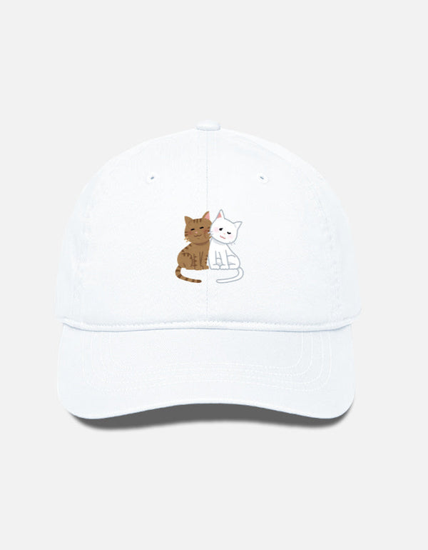 EverythingBoho Two Cats BaseBall Cap