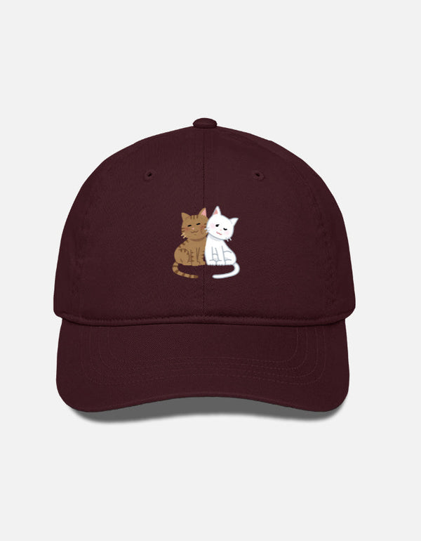 EverythingBoho Two Cats BaseBall Cap
